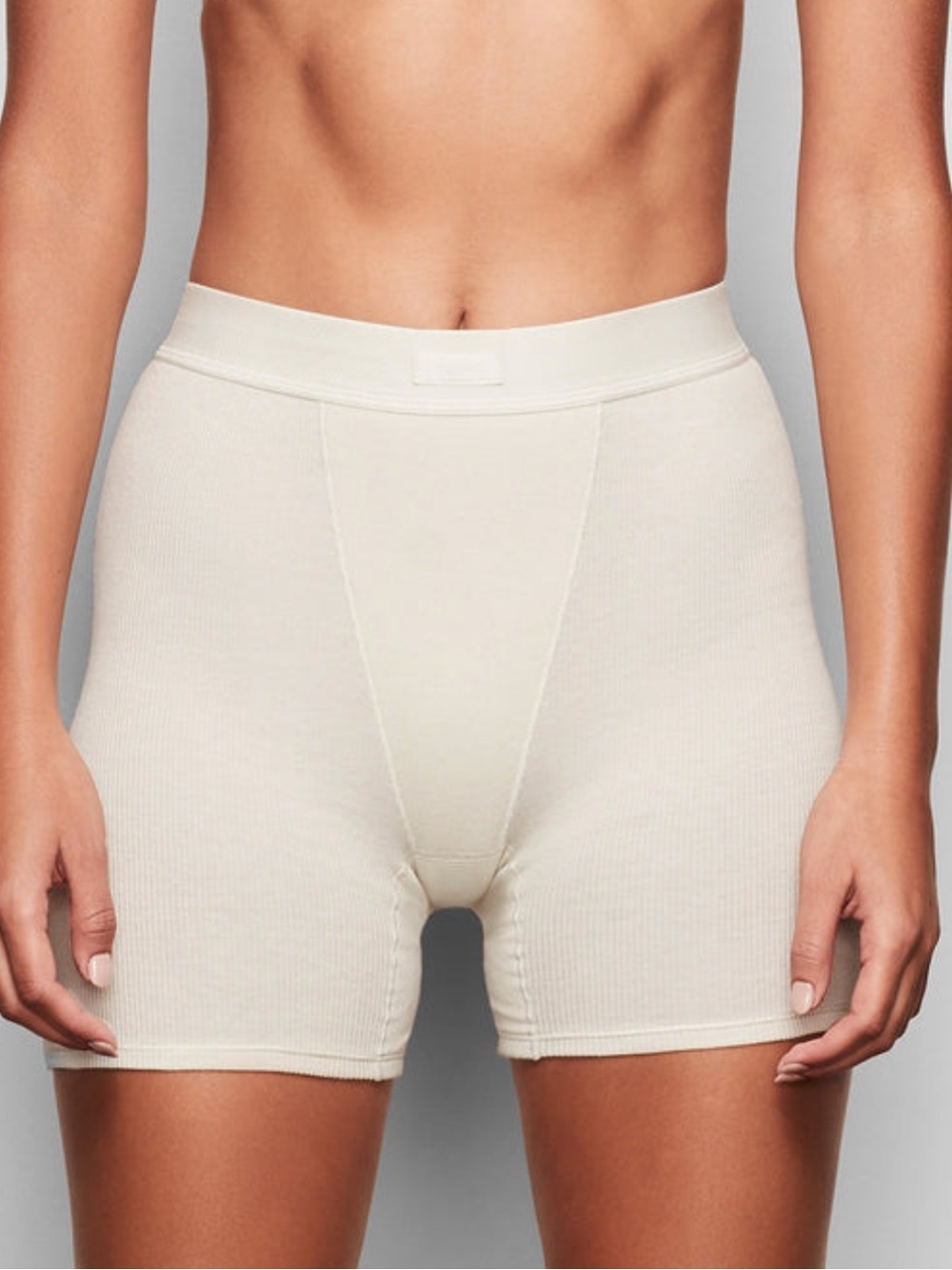 High-Waist Boxer - Bone